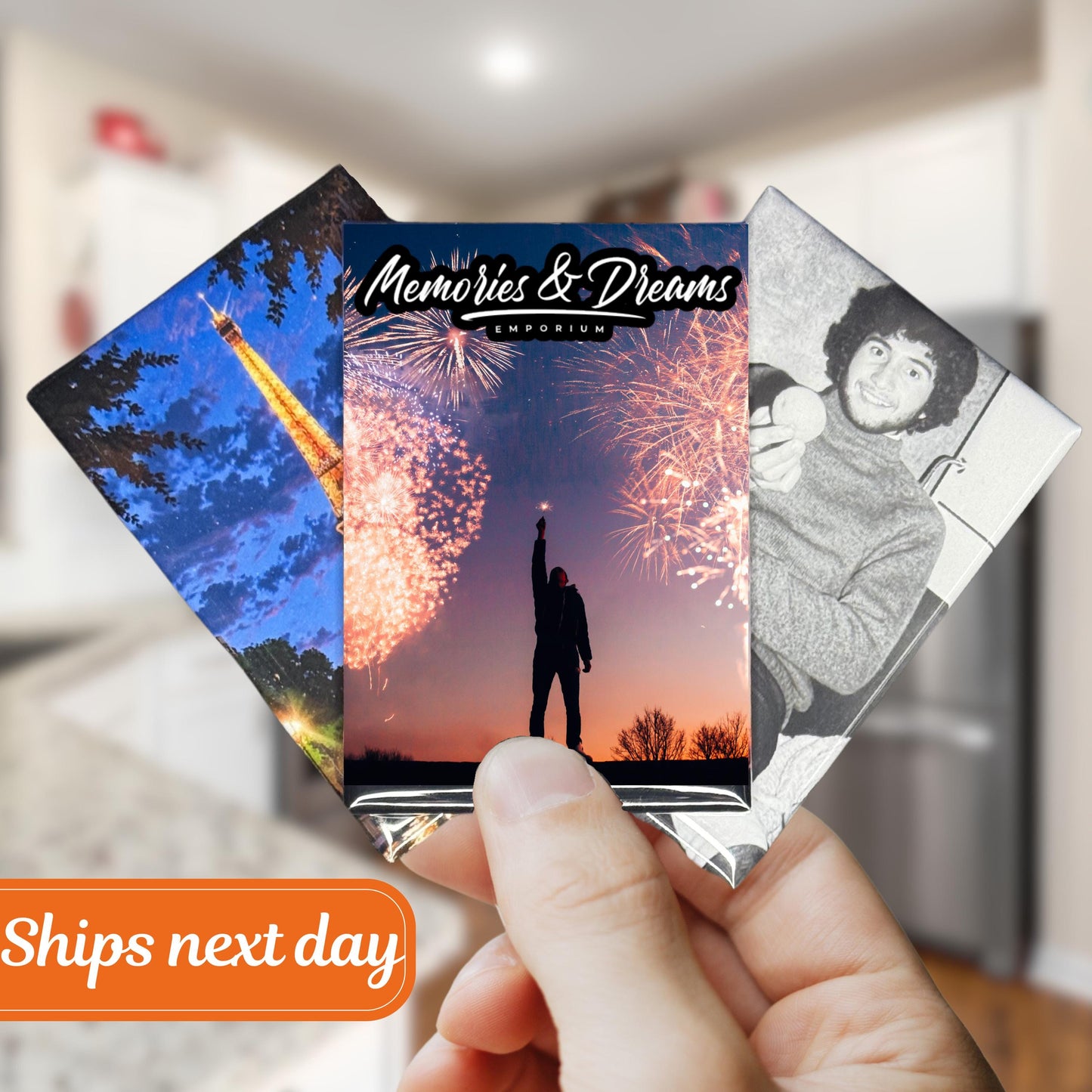 2x3 Custom Photo Magnets - Personalized Metal Fridge Magnets Graduation Milestone Gift, Wedding Decor Custom Fridge Magnet, Vacation Gift