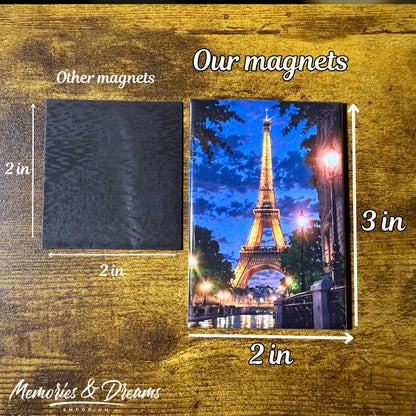 2x3 Custom Photo Magnets - Personalized Metal Fridge Magnets Graduation Milestone Gift, Wedding Decor Custom Fridge Magnet, Vacation Gift