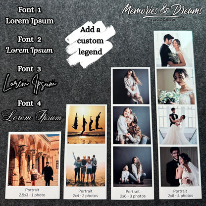 Custom Photo Strip Magnet Wedding Favors Memory Keepsake Gift Idea For Couple Photo Strip Kitchen Decor Save The Date Booth Photo For Her