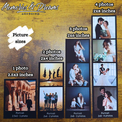 Custom Photo Strip Magnet Wedding Favors Memory Keepsake Gift Idea For Couple Photo Strip Kitchen Decor Save The Date Booth Photo For Her